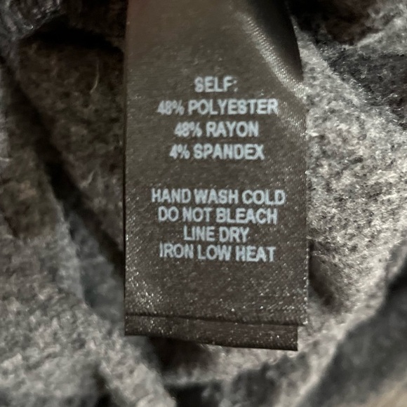 Lulu’s Personal Best Heather Charcoal Grey Pullover Hoodie Oversized Size XS - Picture 9 of 10